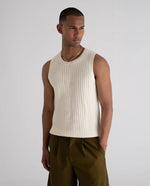 Lade das Bild in den Galerie-Viewer, Knitted Tanktop Off-White
