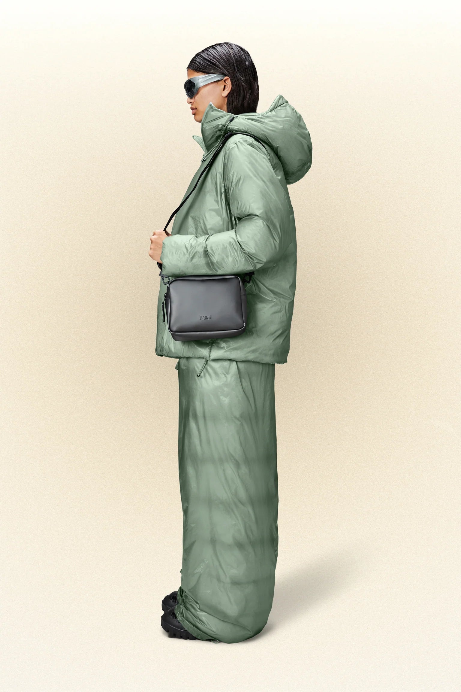 Box Bag W3 Metallic Grey