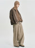 Double Layered Turtleneck Cardigan Brown