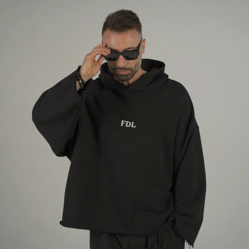 Detroit Oversized Hoody Black