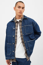 Lade das Bild in den Galerie-Viewer, Niko Worker Jacket Pebble Dark Retro
