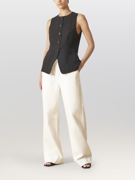 Mabel Denim White