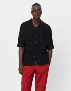 Garrett Knitted Shirt Black