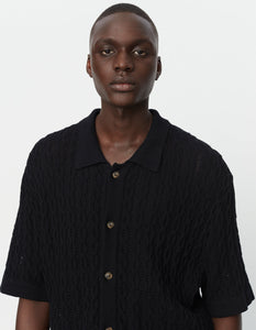 Garrett Knitted Shirt Black