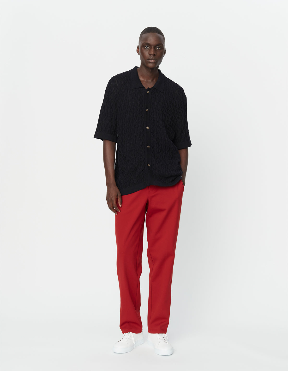 Garrett Knitted Shirt Black