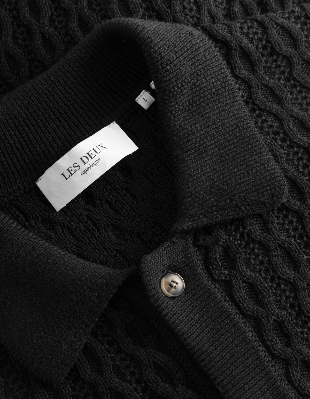 Garrett Knitted Shirt Black