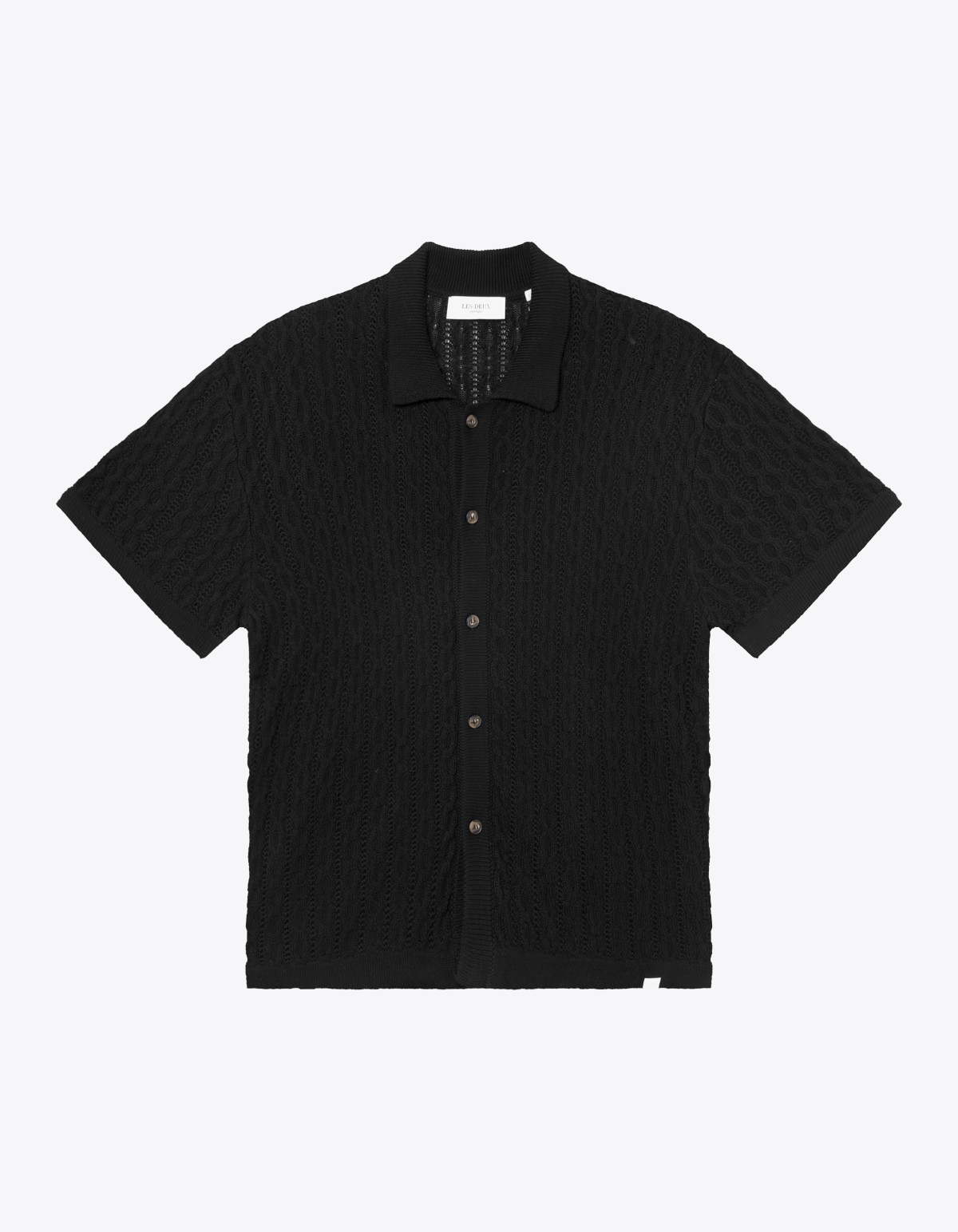 Garrett Knitted Shirt Black