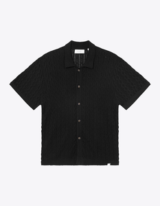Garrett Knitted Shirt Black