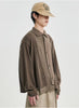 Double Layered Turtleneck Cardigan Brown