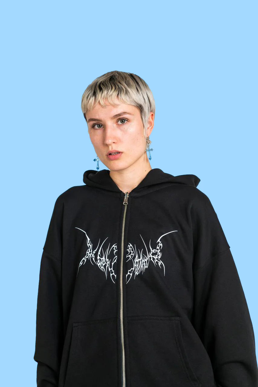Whnzmmr Zip Hoodie SS3 Black