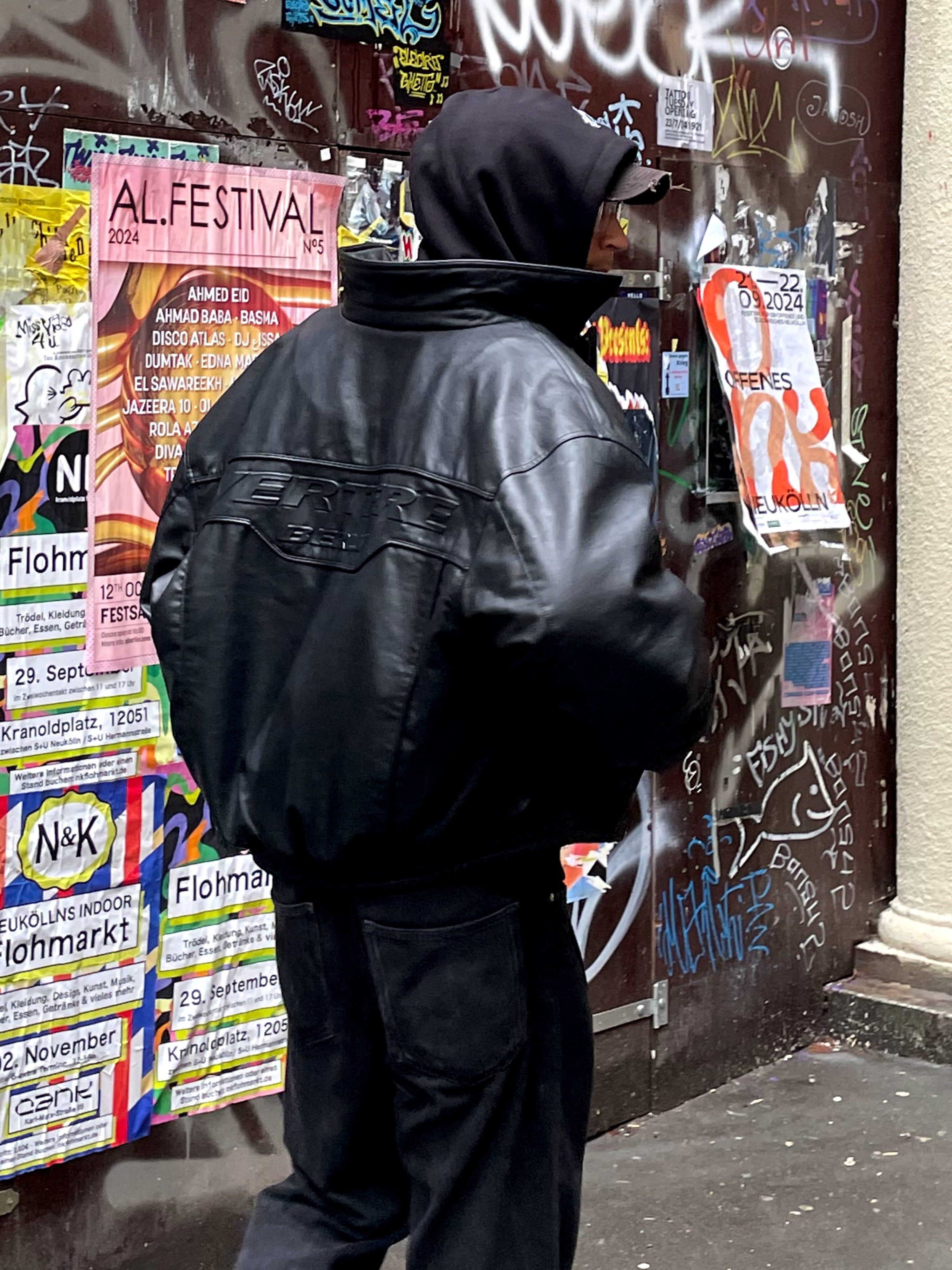 Racing Leather Jacket Black