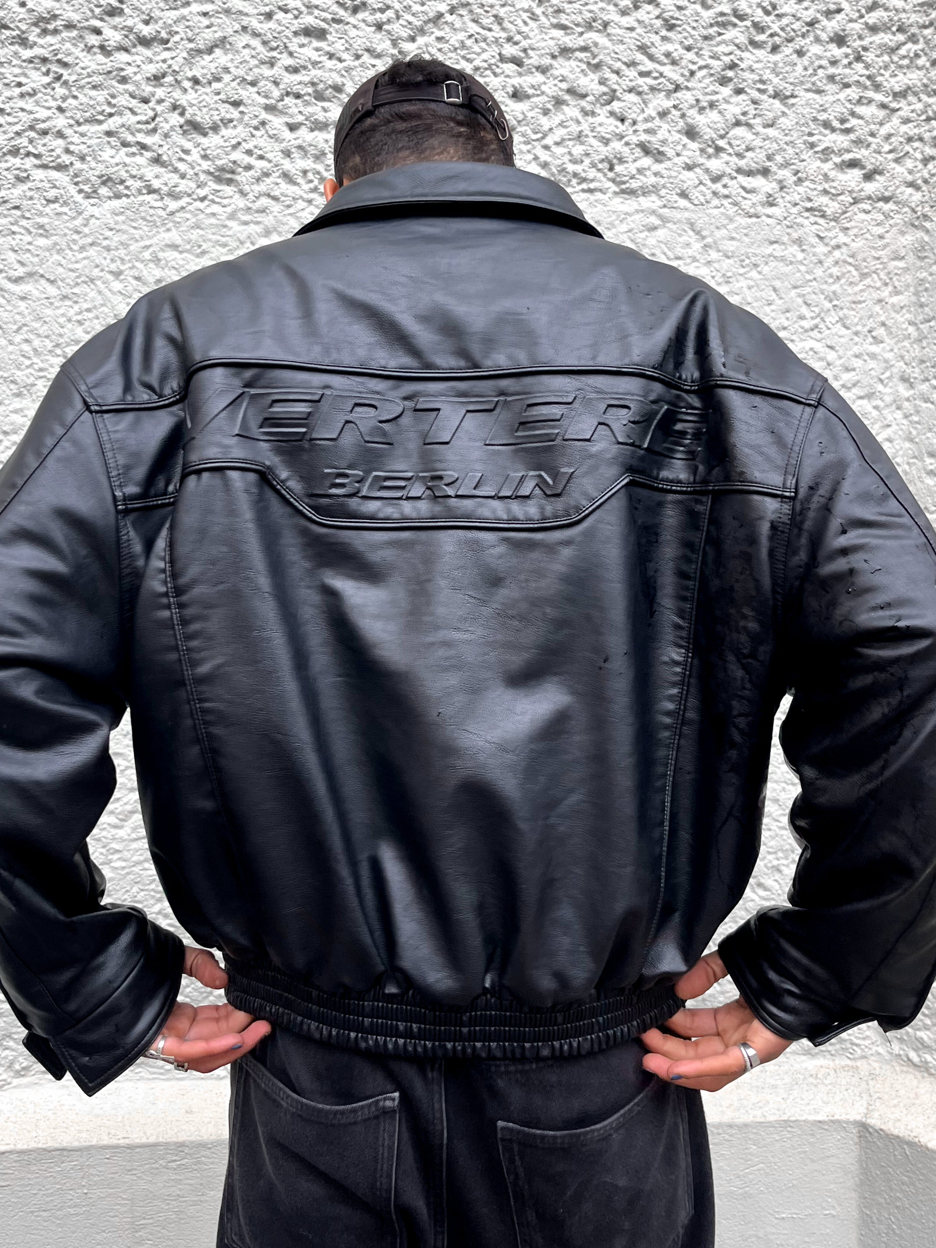 Racing Leather Jacket Black