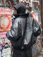 Lade das Bild in den Galerie-Viewer, Racing Leather Jacket Black
