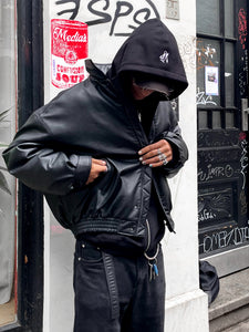 Racing Leather Jacket Black