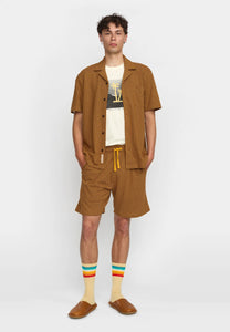 Jacquard S/S Cuban Shirt Yellow