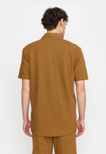 Lade das Bild in den Galerie-Viewer, Jacquard S/S Cuban Shirt Yellow
