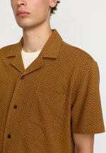 Lade das Bild in den Galerie-Viewer, Jacquard S/S Cuban Shirt Yellow

