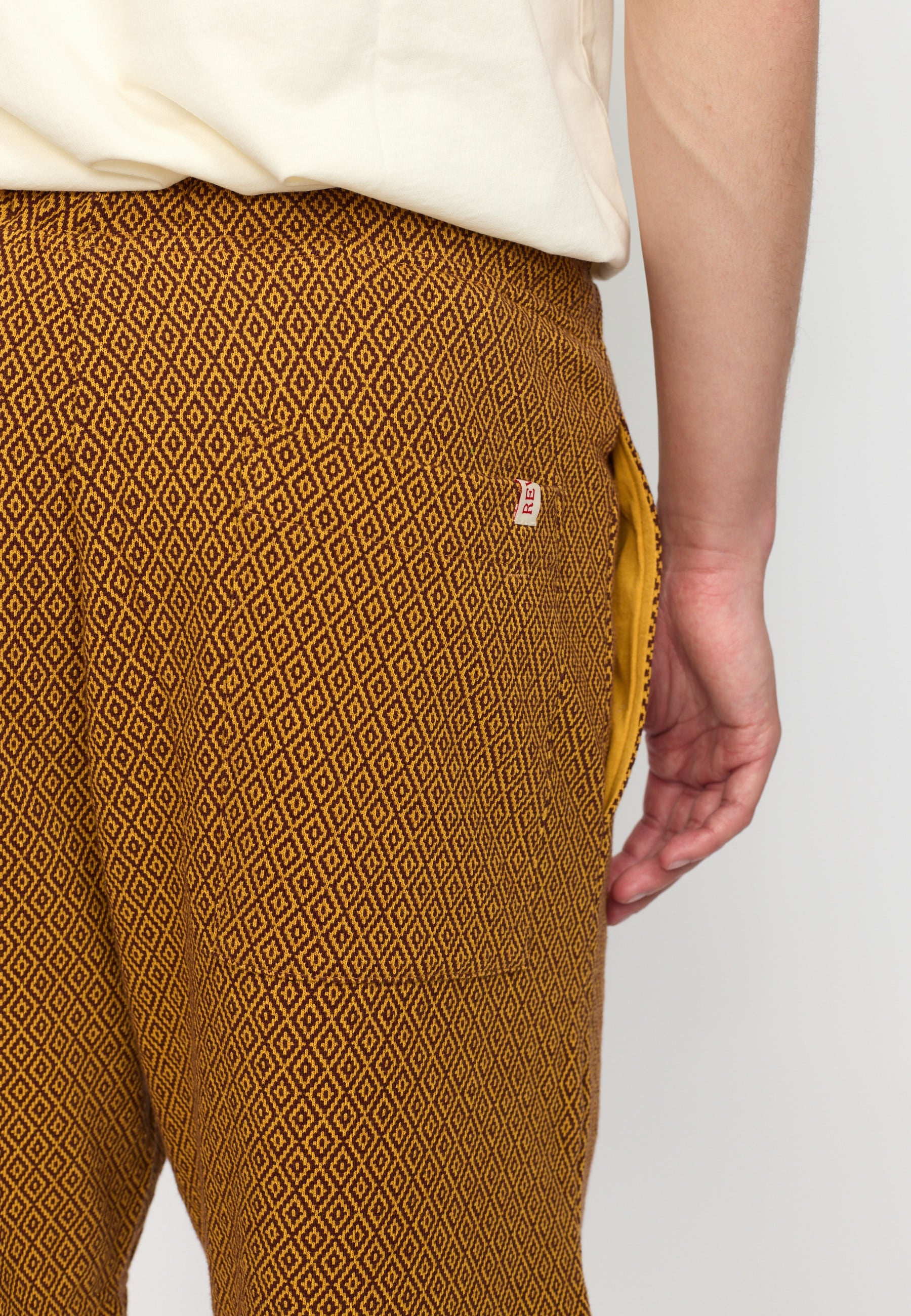 Jaquard Shorts Yellow