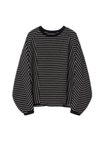 Lade das Bild in den Galerie-Viewer, Sculptured Stripe Longsleeve Black
