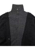 Double Layered Turtleneck Cardigan Charc