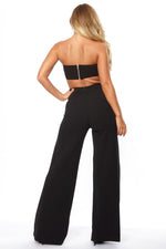 Lade das Bild in den Galerie-Viewer, High Waist Wide Leg Trousers Black
