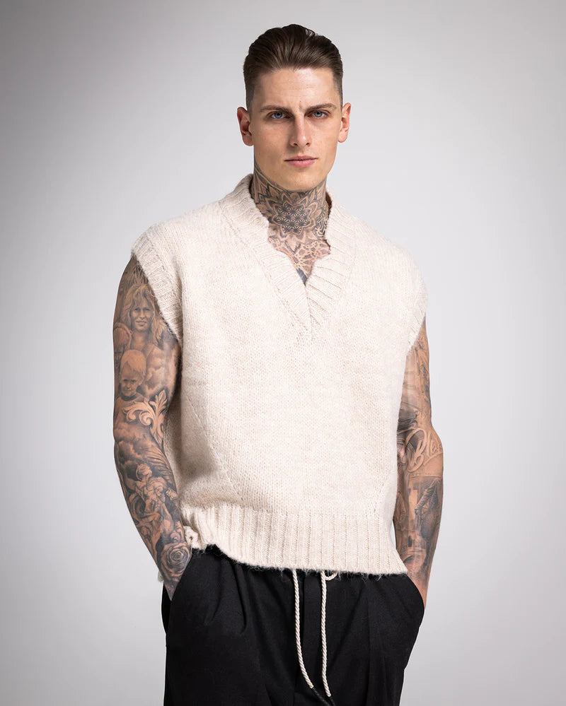 Monte Knit Vest Beige Geschwisterliebe