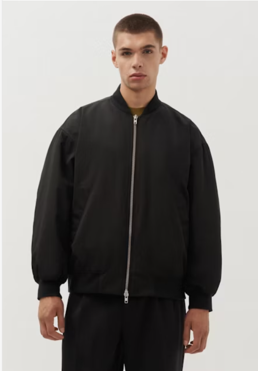 Padded Bomber Black