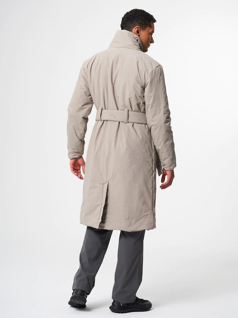 Padded Trench Coat Cement Taupe