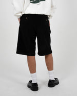 Lade das Bild in den Galerie-Viewer, Podium Double Pleated Shorts Black
