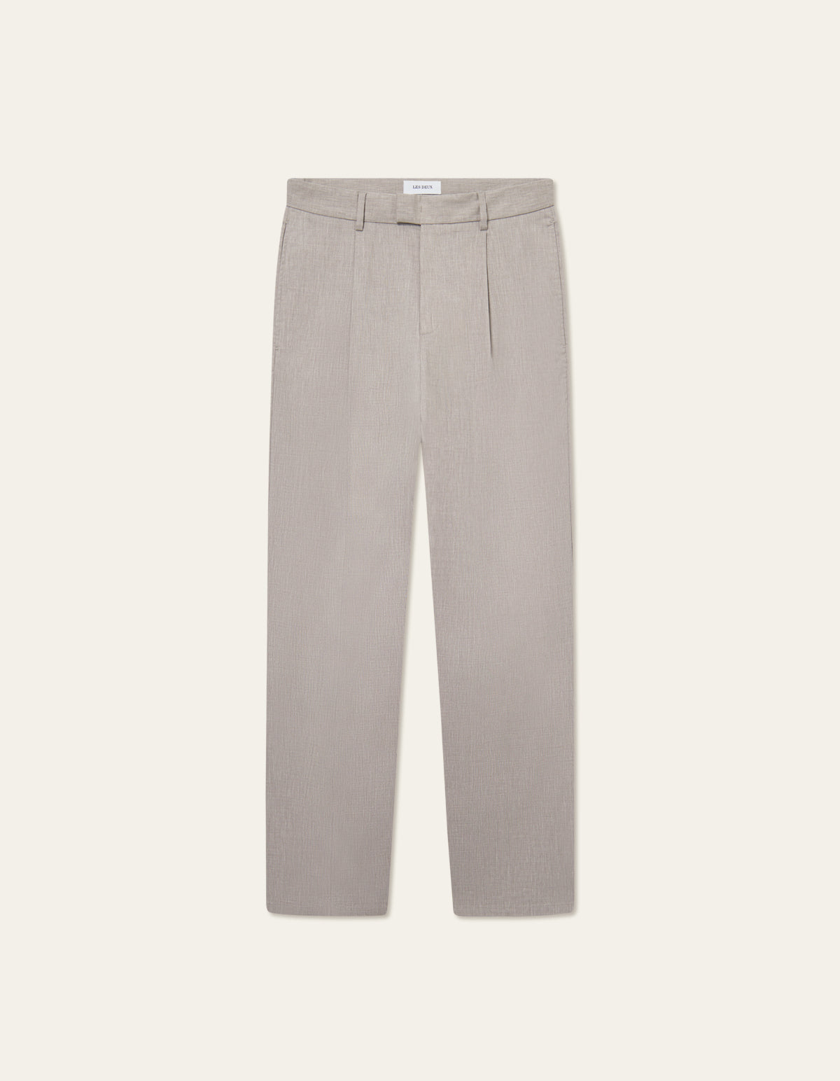 Reece Pleated Slub Suit Pants Light Sand