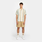 Lade das Bild in den Galerie-Viewer, Short Sleeved Cuban Shirt Dustgreen
