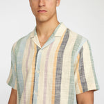 Lade das Bild in den Galerie-Viewer, Short Sleeved Cuban Shirt Dustgreen
