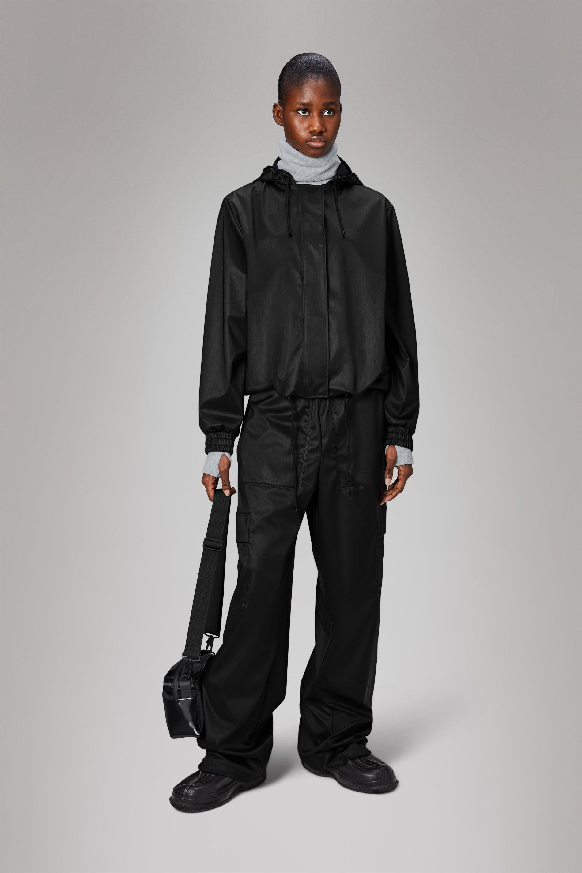 String W Jacket W3 Black Grain