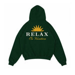 Lade das Bild in den Galerie-Viewer, Time To Relax Hoodie Dark Green
