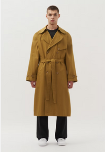 Studio Trench Coat Golden Green