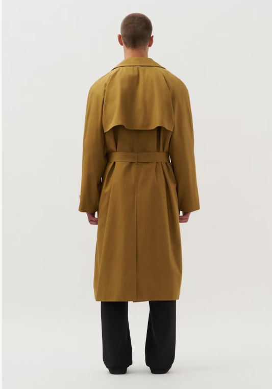 Studio Trench Coat Golden Green