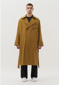 Studio Trench Coat Golden Green