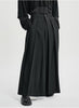 Wool Blend Hakama Pants Black