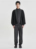 Double Layered Turtleneck Cardigan Charc