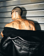 Lade das Bild in den Galerie-Viewer, Sector Faux Leather Jacket Black
