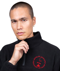 Circle Logo Fleece Sweater Black