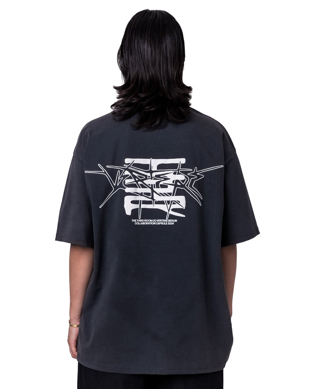 T3R X Vertere Spikes Tee Washed Black