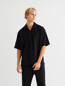 Banks Plisse Shirt Black