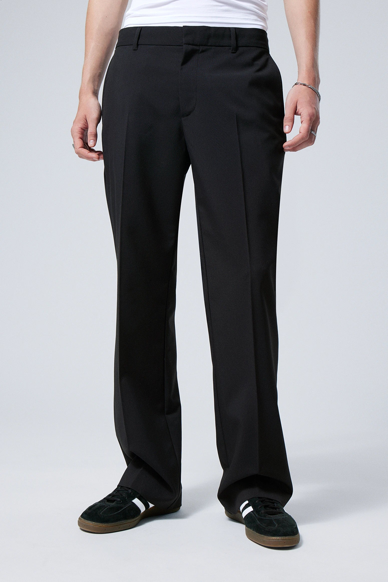 Travis Low Waist Trousers Black