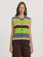 Lade das Bild in den Galerie-Viewer, Wedeke Knit Vest Multi Stripe
