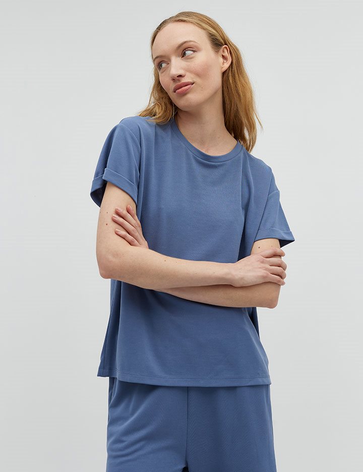 Bosko Amana T-Shirt Blue Horizon
