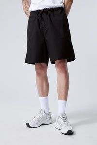 Parachute Loose Shorts Black