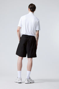 Parachute Loose Shorts Black