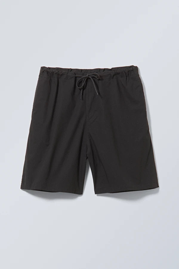 Parachute Loose Shorts Black