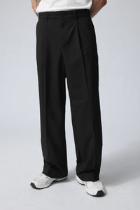 Uno Loose Suit Trousers Black